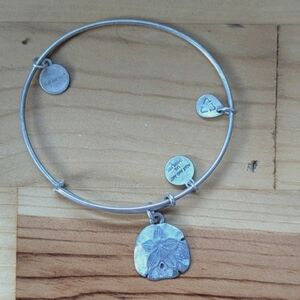 Alex and Ani Silver Sand Dollar Bracelet
